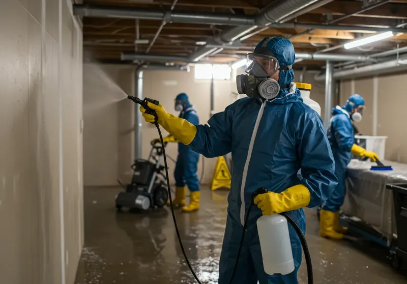 Basement Sanitization and Antimicrobial Treatment process in Irwin, PA